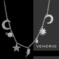 Collana Venerio Donna in Argento Cristallo VBR27 - VBR27